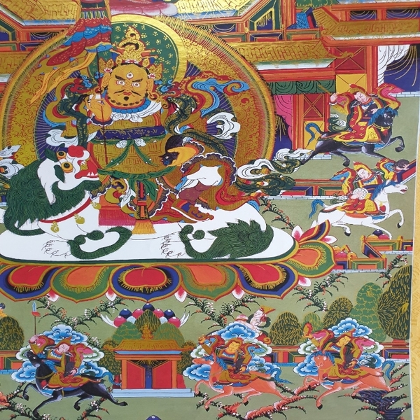 Tranh Thangka Bát Đại Hộ Pháp_120x80cm